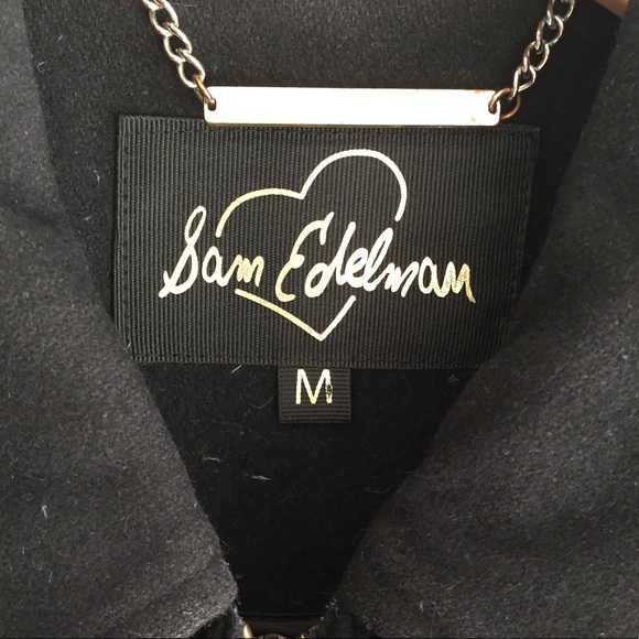 Sam Edelman Mixed Media Wool Leather Jacket - Picture 4 of 11